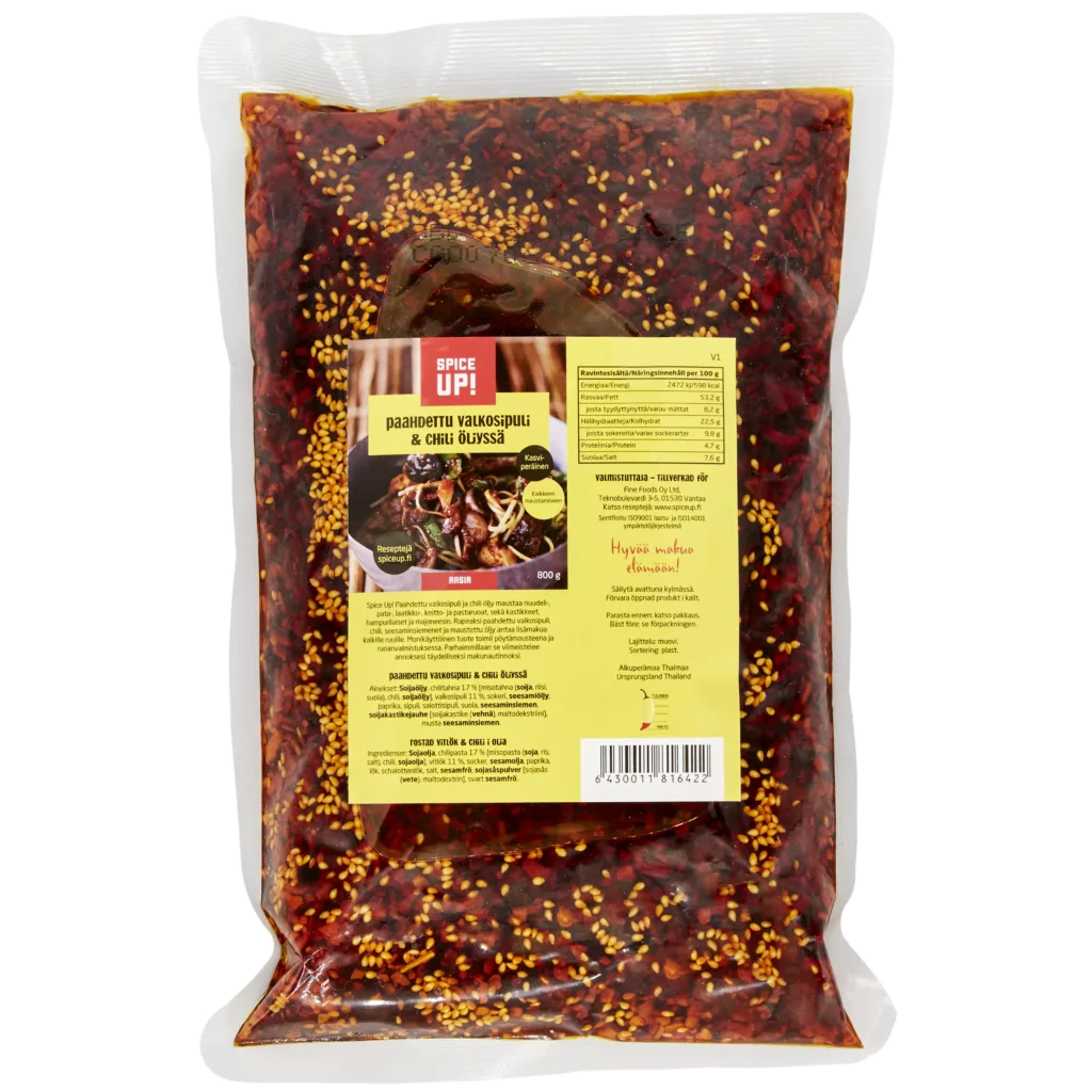 Spice Up! Paahdettu valkosipuli & chili öljyssä 800g